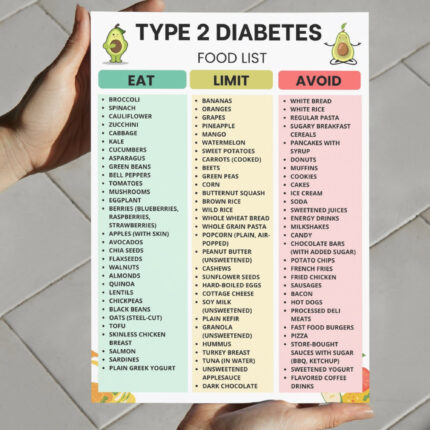 Type 2 Diabetes Food List PDF – Eat, Limit, Avoid Foods for Blood Sugar Control