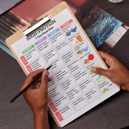 High Protein 7-Day Meal Plan – Daily Printable PDF with Breakfast, Lunch, Dinner, Snacks