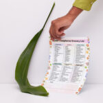 Low Phosphorus Grocery List – printable chart with low phosphorus foods for CKD and kidney diet, includes vegetables, grains, proteins, and drinks