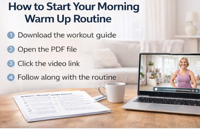 how to start senior workout at home morning warm up routine step by step guide